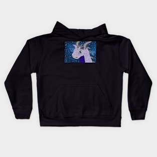 Ivy on a starry sky Kids Hoodie